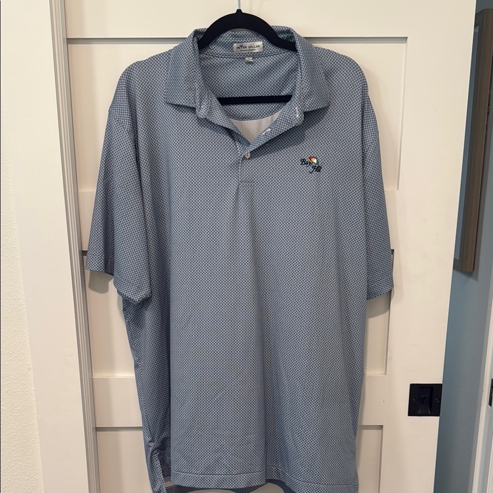 Men's Peter Millar Blue Polo Shirt